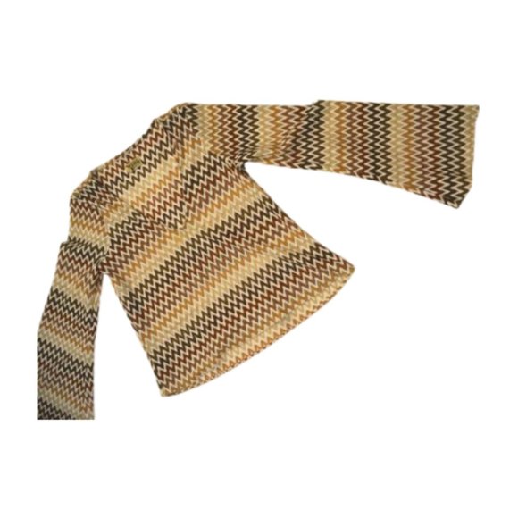 Show Me Your Mumu Crochet Knit Bell Sleeve Top - Picture 4 of 8